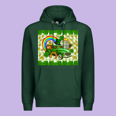 St. Patrick's Truck Premium Hoodie Designed By Cowgirlartshop