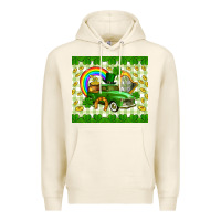 Tofu St. Patrick's truck Premium Hoodie - CowGirlArtShop