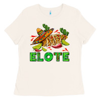Bone Elote corn sombrero lime and  cactus Ladies Tee - AdoDesignShop