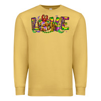 Antique Gold mardi gras love Premium Sweatshirt - OliviaCreatesArt