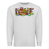 Dove Grey mardi gras love Premium Sweatshirt - OliviaCreatesArt
