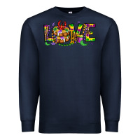 Navy mardi gras love Premium Sweatshirt - OliviaCreatesArt