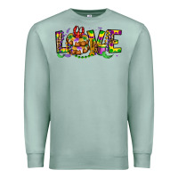 Seafoam mardi gras love Premium Sweatshirt - OliviaCreatesArt
