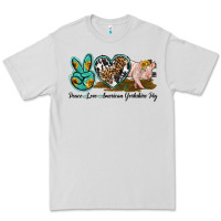 Dove Grey peace love yorkshire pig Premium Tee - LillyAllenDesigns