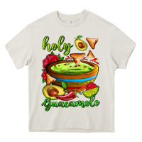 Cream holy guacamole Heavy Core Tee - AdoDesignShop