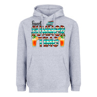 Heather Grey sweet summer time cocktail Heavyweight Hoodie - CowCowDesign