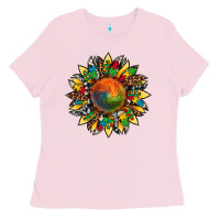 Bubblegum Pink autism awareness cowhide leopard sunflower Ladies Tee - Artiststas