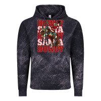 Cloud Black howdy santa cowboy christmas Vintage Hoodie - MaliasSmallBusiness