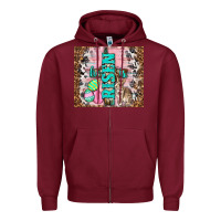 Burgundy western he is risen with rabbit Zipper Hoodie - TumblerDesignByShophia