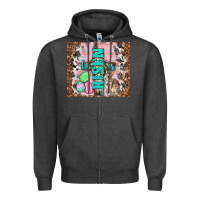 Charcoal Heather western he is risen with rabbit Zipper Hoodie - TumblerDesignByShophia