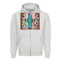 Dove Grey western he is risen with rabbit Zipper Hoodie - TumblerDesignByShophia