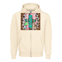 Sandshell western he is risen with rabbit Zipper Hoodie - TumblerDesignByShophia