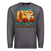 Charcoal Heather something in the orange Premium Sweatshirt - OliviaCreatesArt
