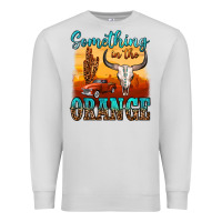Dove Grey something in the orange Premium Sweatshirt - OliviaCreatesArt