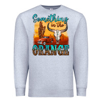 Heather Grey something in the orange Premium Sweatshirt - OliviaCreatesArt