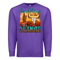 Purple something in the orange Premium Sweatshirt - OliviaCreatesArt