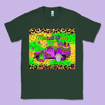 Mardi Gras Gnome Truck Classic Tee Designed By Jahusdesignshop