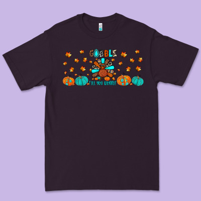 Gobble Till You Wobble Premium Tee Designed By Jahusdesignshop