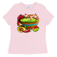 Bubblegum Pink guacamole Ladies Tee - AdoDesignShop