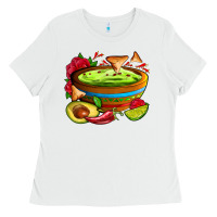 White guacamole Ladies Tee - AdoDesignShop