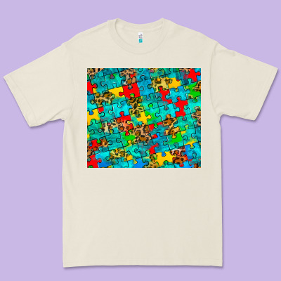 Autism Awareness Puzzle Premium Tee Designed By Barkaloodesign