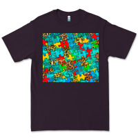 Plum autism awareness puzzle Premium Tee - BarkalooDesign