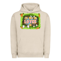 Pigment French Oak Oh how he loves us Easter Day Urban Hoodie - LillyAllenDesigns
