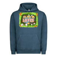 Pigment Midnight Navy Oh how he loves us Easter Day Urban Hoodie - LillyAllenDesigns