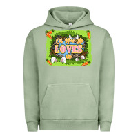 Pigment Oil Green Oh how he loves us Easter Day Urban Hoodie - LillyAllenDesigns