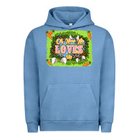 Pigment Pebble Blue Oh how he loves us Easter Day Urban Hoodie - LillyAllenDesigns