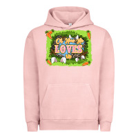 Pigment Salmon Oh how he loves us Easter Day Urban Hoodie - LillyAllenDesigns