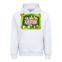 White Oh how he loves us Easter Day Urban Hoodie - LillyAllenDesigns