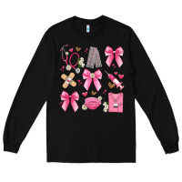 Black coquette bow nurse Long Sleeve Tee - Artiststas