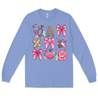 Colony Blue coquette bow nurse Long Sleeve Tee - Artiststas