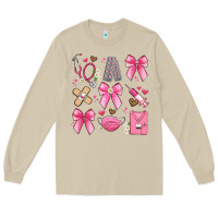 Mushroom coquette bow nurse Long Sleeve Tee - Artiststas