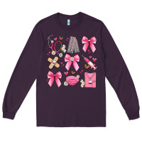 Plum coquette bow nurse Long Sleeve Tee - Artiststas