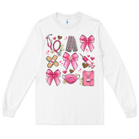 White coquette bow nurse Long Sleeve Tee - Artiststas