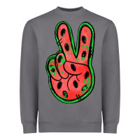 Storm watermelon peace sign Heavyweight Sweatshirt - Jasminsmagicworld
