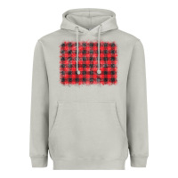 Moon Dust distressed buffalo plaid background Heavyweight Hoodie - CowCowDesign