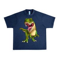 Navy T-rex Urban Heavy Tee - MaliasSmallBusiness