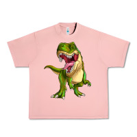 Salmon T-rex Urban Heavy Tee - MaliasSmallBusiness