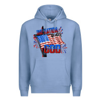 Colony Blue One nation under god 4th of july Premium Hoodie - CowGirlArtShop