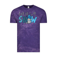 Cloud Purple let it snow Vintage Tee - JahusDesignShop