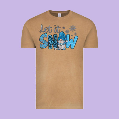 Let It Snow Vintage Tee Designed By Jahusdesignshop
