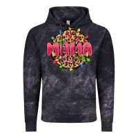 Cloud Black mama christmas lights Vintage Hoodie - MaliasSmallBusiness