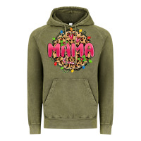 Vintage Olive mama christmas lights Vintage Hoodie - MaliasSmallBusiness