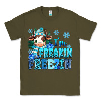 Army Green I'm freakin freezin Classic Tee - MaliasSmallBusiness