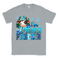 Heather Grey I'm freakin freezin Classic Tee - MaliasSmallBusiness