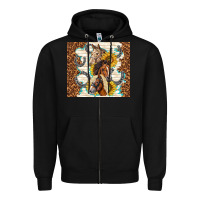 Black horses with sunflowers Zipper Hoodie - TumblerDesignByShophia