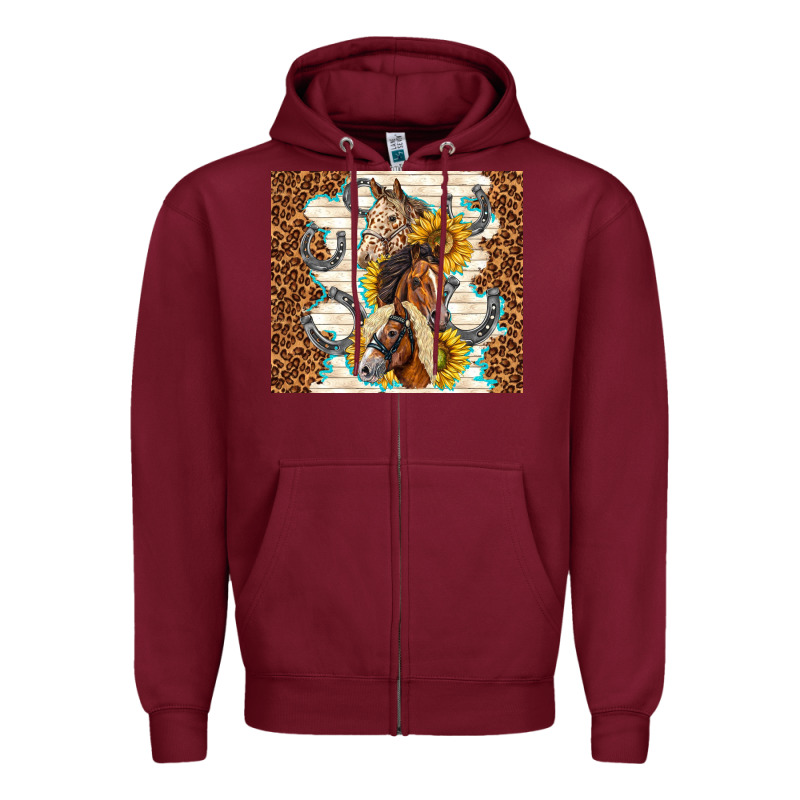Horses With Sunflowers Zipper Hoodie by TumblerDesignByShophia | Teevron
